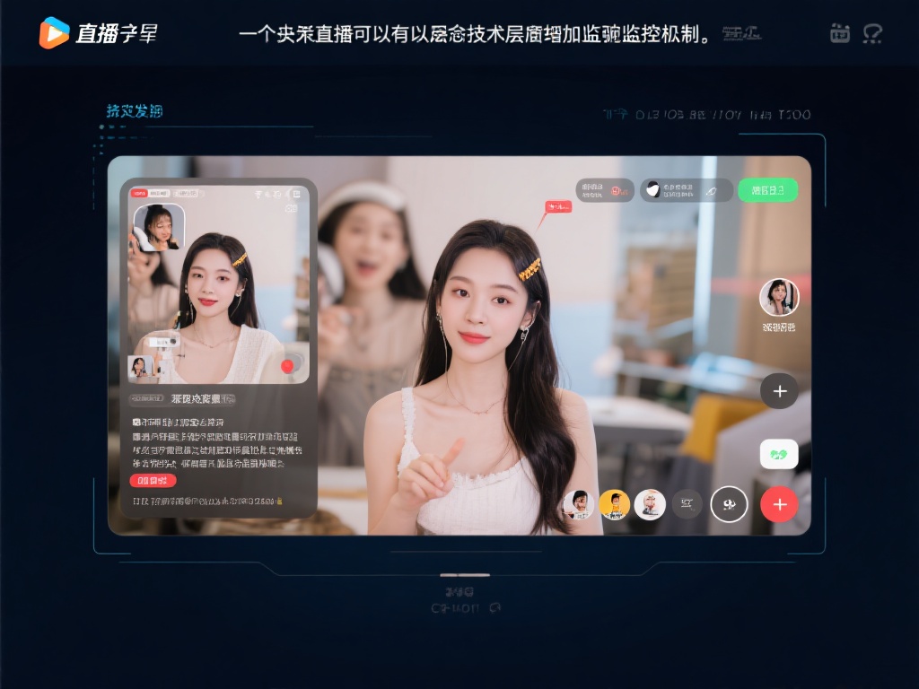 其次，直播平台可以在技术层面增加实时监控